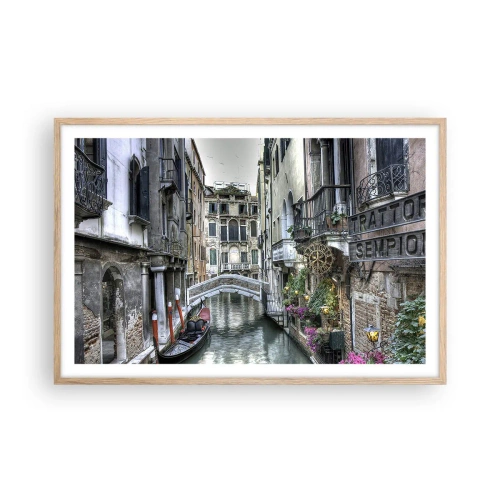 Plagát v ráme zo svetlého duba - Od storočí v tichom zamyslení - 91x61 cm