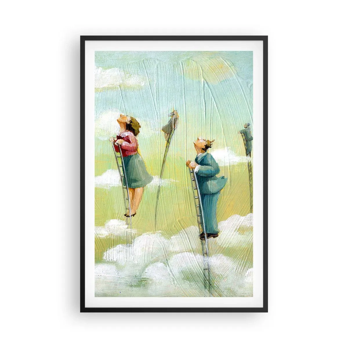 Plagát v čiernom ráme - Za svojim snom - 61x91 cm