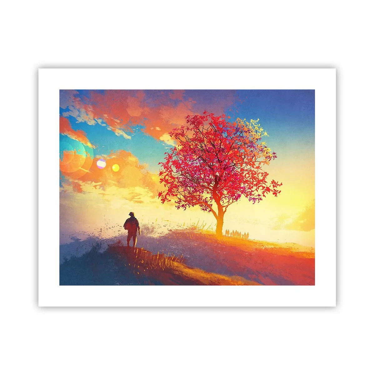 Plagát - Pútnik pri cieli - 50x40 cm