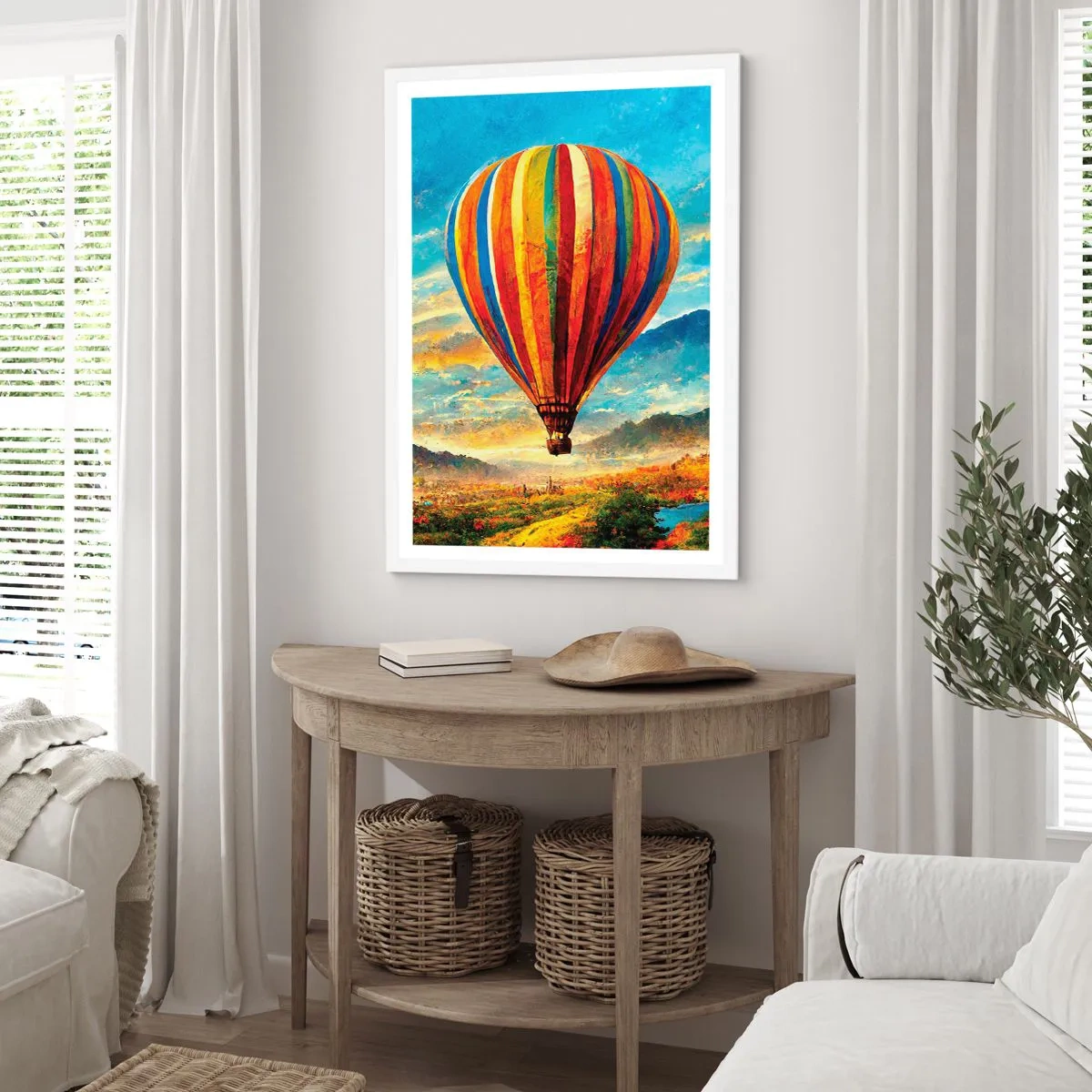 Plagát v bielom ráme - V tichu je toho vidieť viac - 40x50 cm