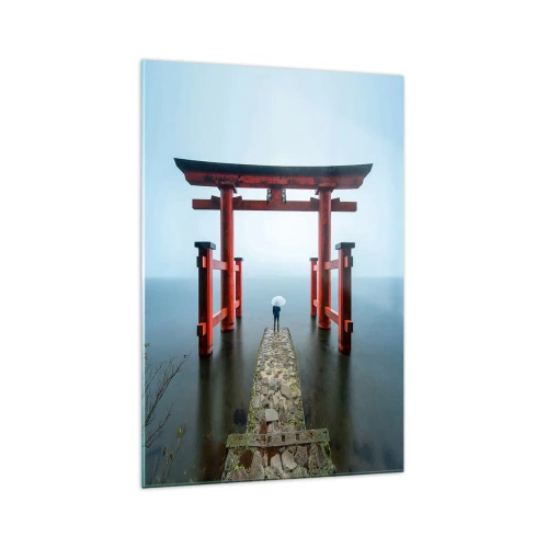 Obraz na skle - Japonské zamyslenie - 70x100 cm
