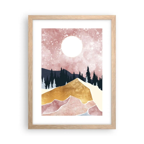Plagát v ráme zo svetlého duba - Nočná hliadka - 30x40 cm