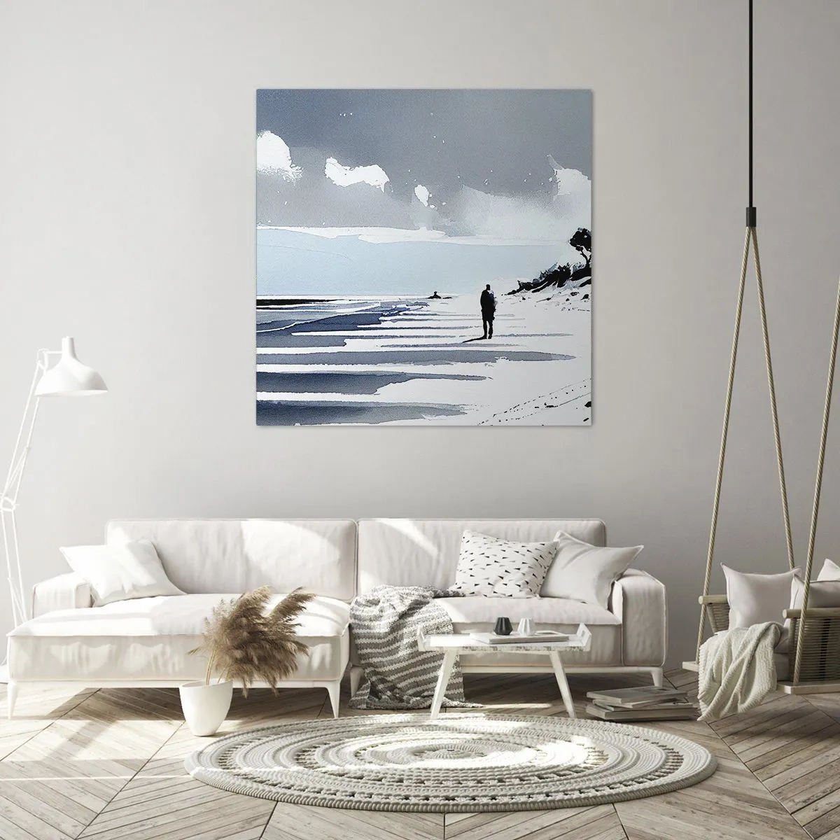 Obraz na plátne - O samote - 40x40 cm