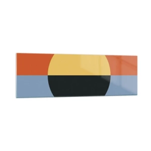 Obraz na skle - Kompozícia tepla a chladu - 160x50 cm