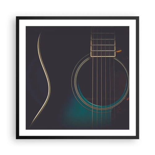 Plagát v čiernom ráme - Okamih, než to zaznie - 60x60 cm