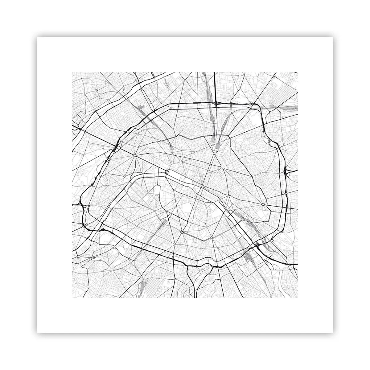Plagát - Kvet Paríža - 30x30 cm