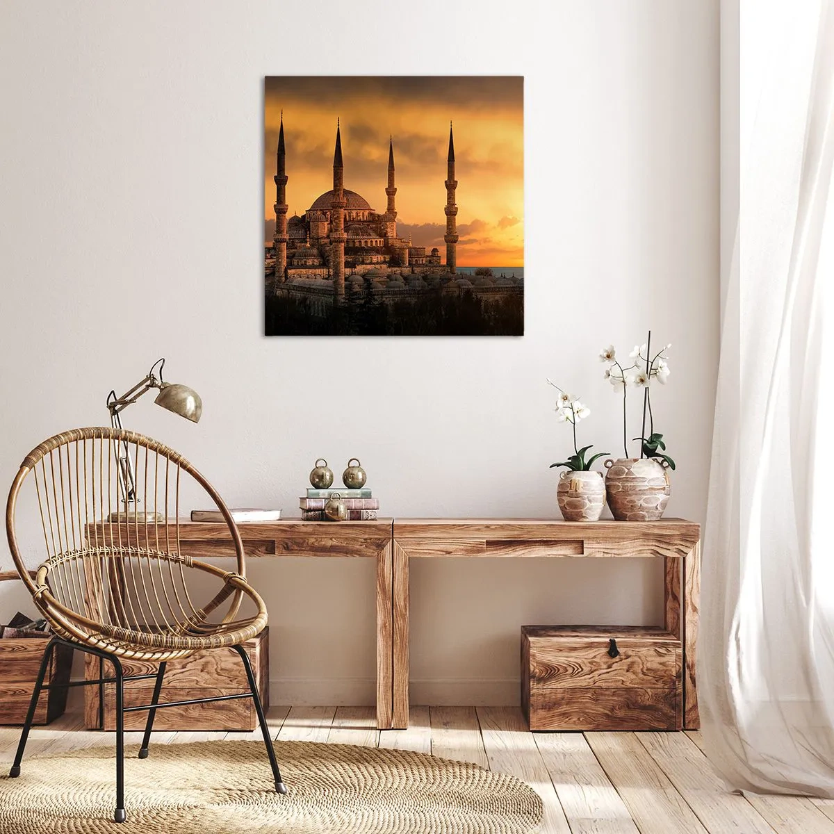 Obraz na plátne - Boh je veľký - 40x40 cm