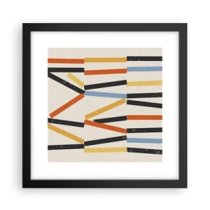 Plagát v čiernom ráme - Kompozícia na úrovni - 30x30 cm