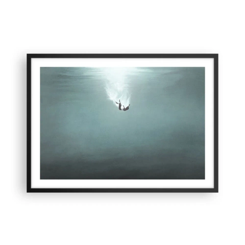 Plagát v čiernom ráme - V objatí oceánu - 70x50 cm