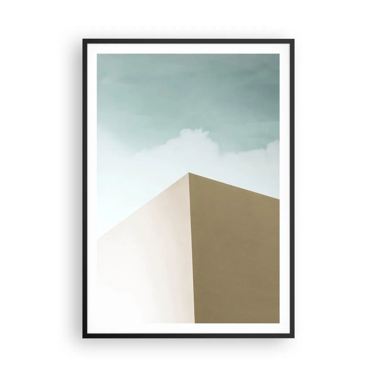 Plagát v čiernom ráme - Geometria slnečného leta - 70x100 cm