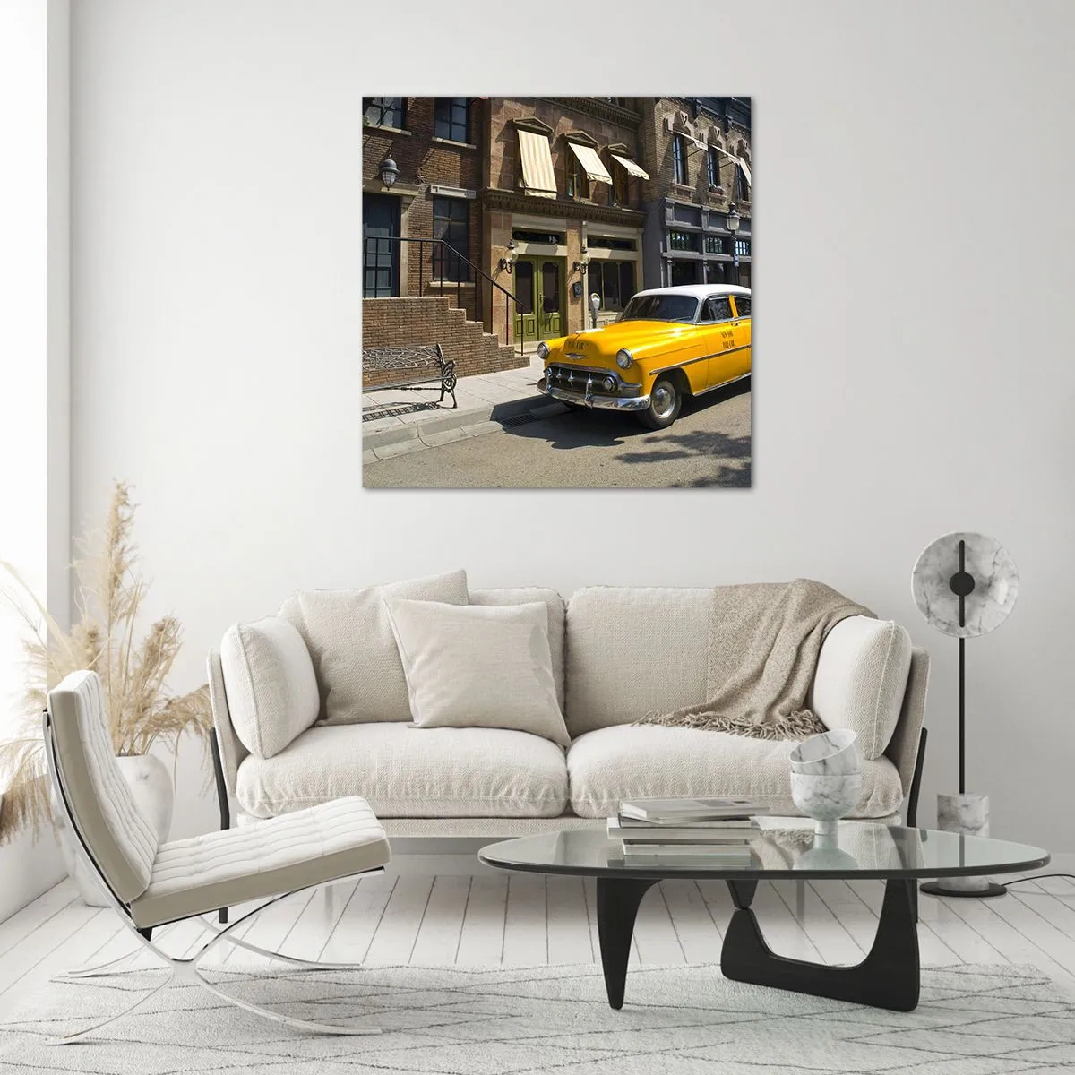 Obraz na skle - Kedysi dávno v Amerike - 50x50 cm