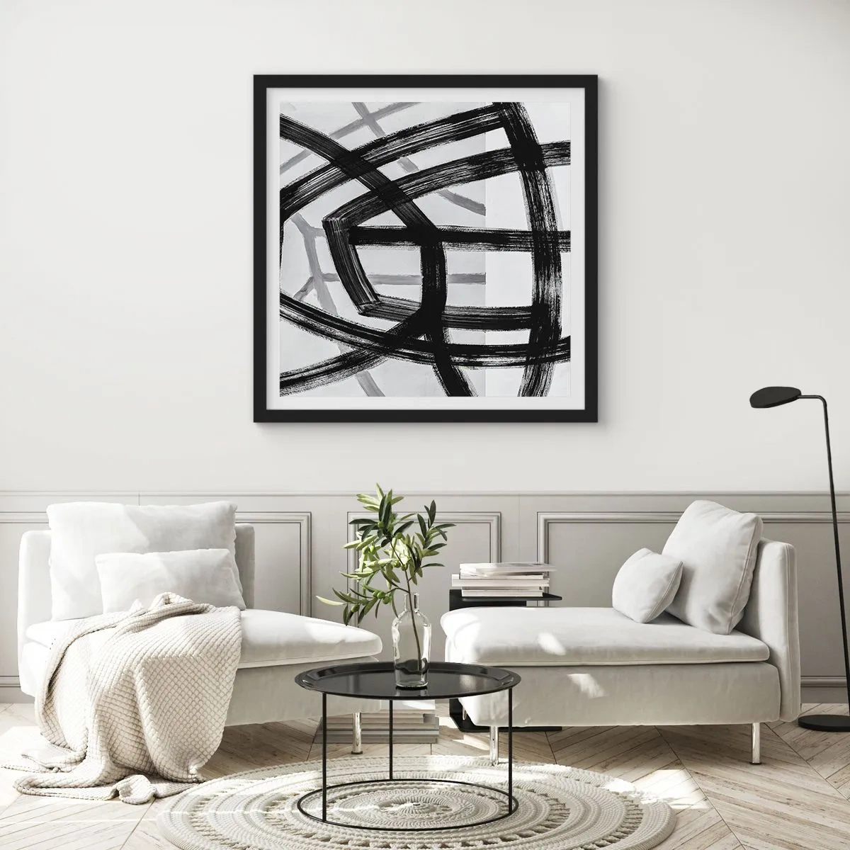 Plagát v čiernom ráme - Hĺbka - 60x60 cm