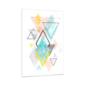 Obraz na skle - Geometrická hračka - 70x100 cm