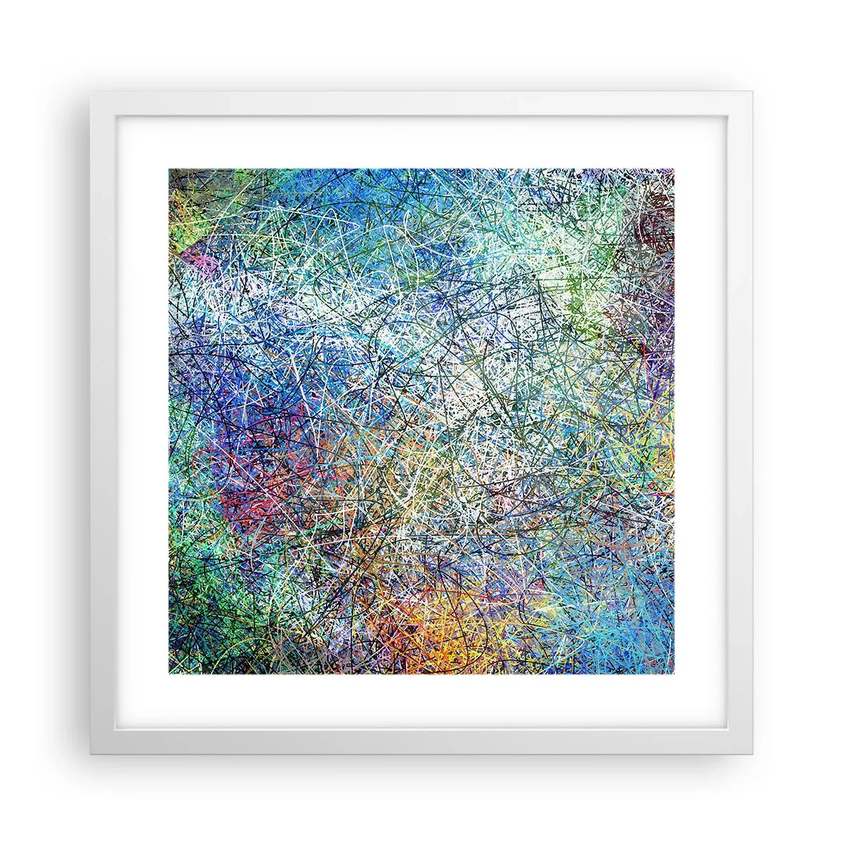 Plagát v bielom ráme - To nie je tak jednoduché - 40x40 cm