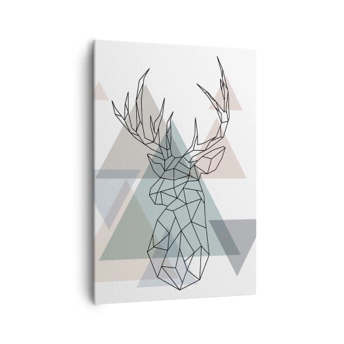 Obraz na plátne - V geometrickom lese - 70x100 cm