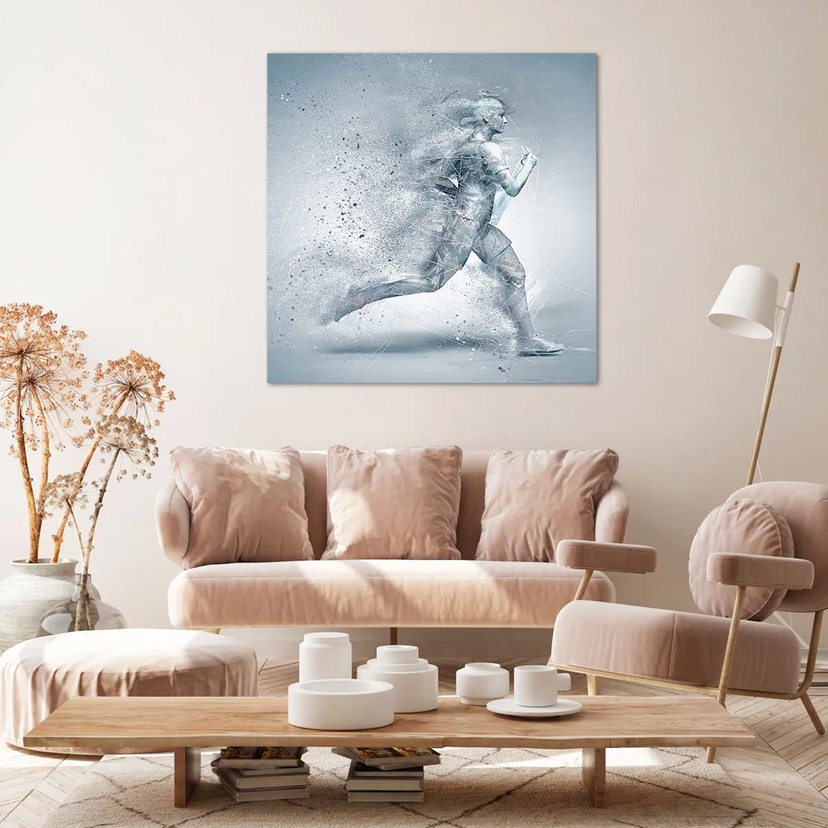 Obraz na plátne - Energia kryštalicky čistá - 60x60 cm