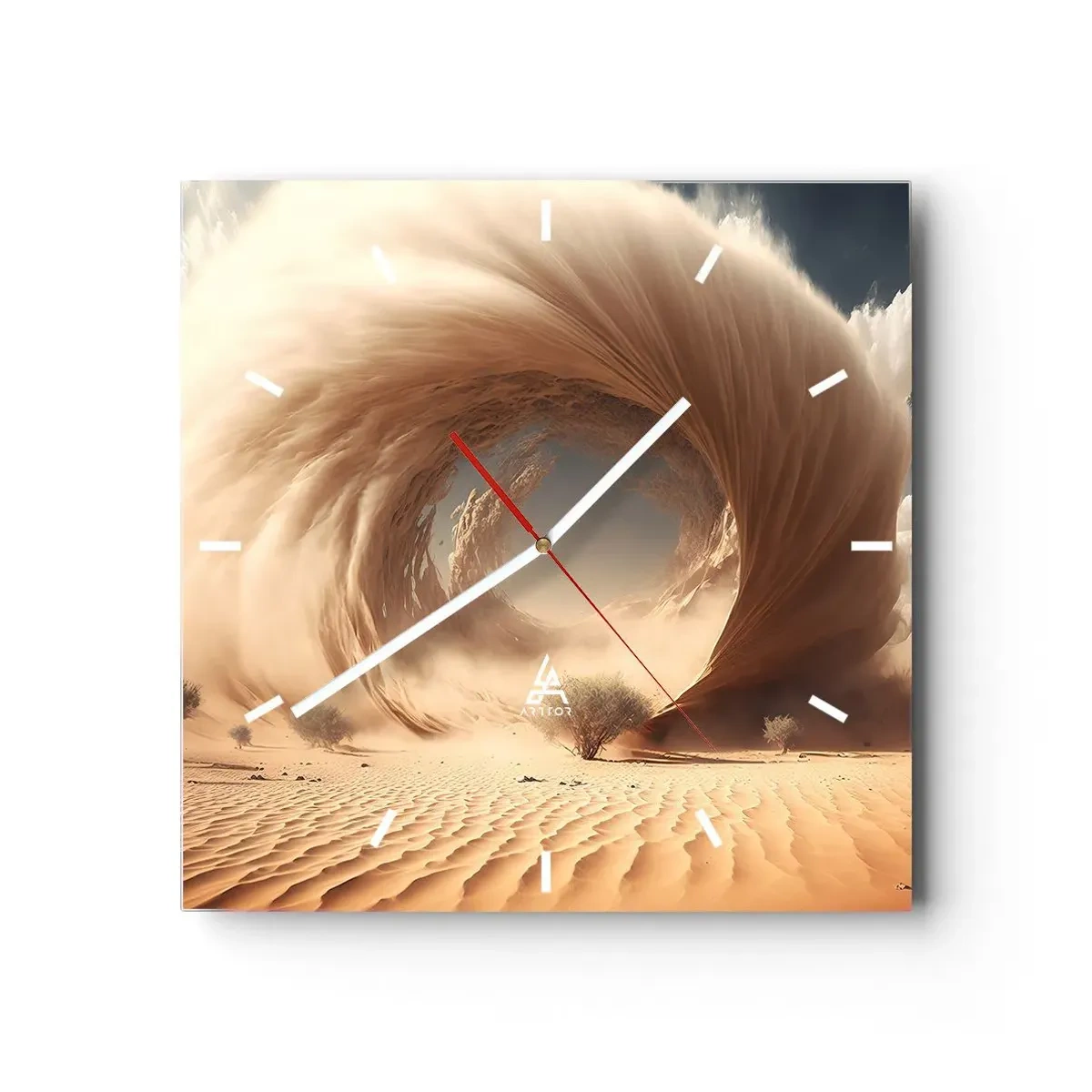 Nástenné hodiny - Otvorený portál - 30x30 cm