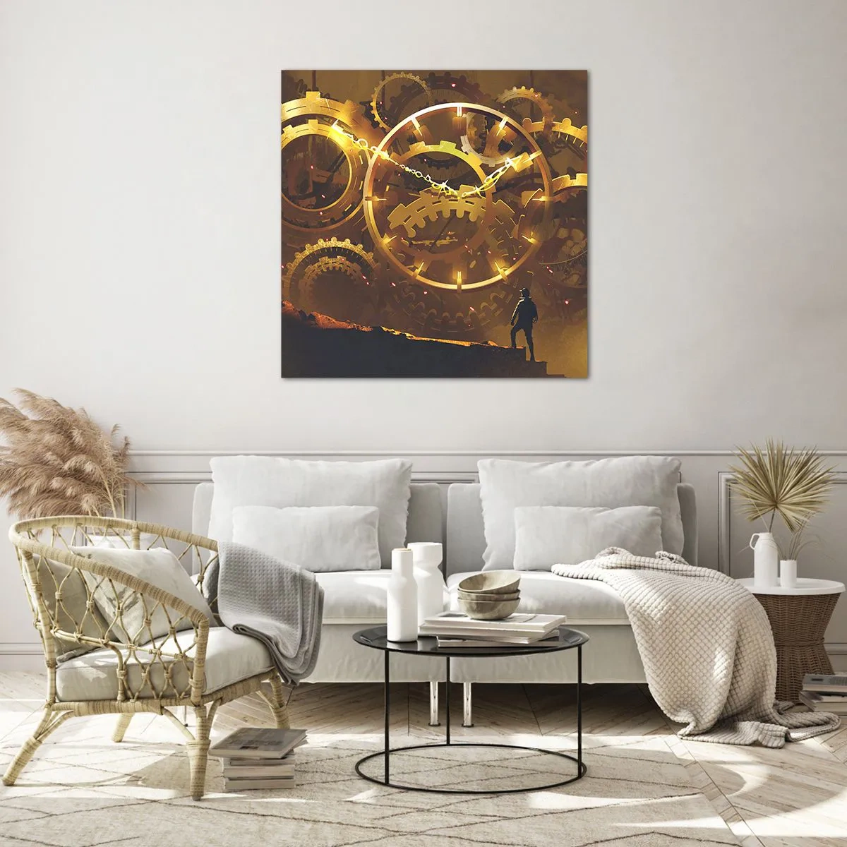 Obraz na skle - Pri zdrojoch času - 40x40 cm