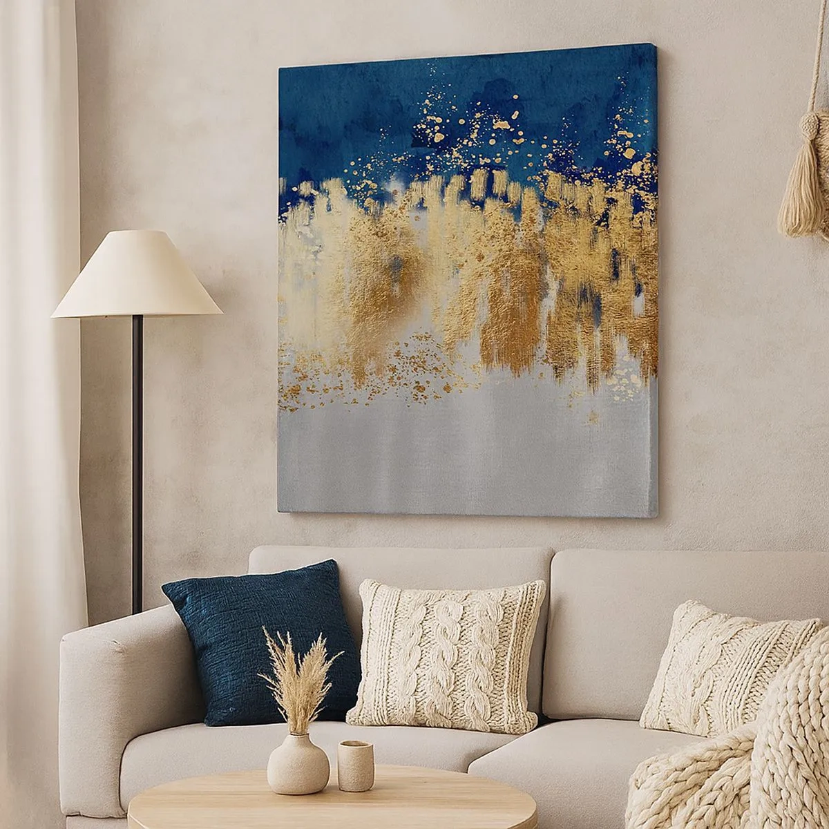 Obraz na plátne - Moderná kompozícia s iskrou - 30x30 cm