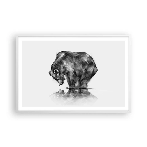 Plagát v bielom ráme - Je príjemné sa stretnúť s niekým blízkym - 91x61 cm