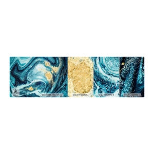 Vzorka Fototapeta Standard Eco - Modrý vír - Abstrakcia, Kus, Moderný vzor - 100x30 cm