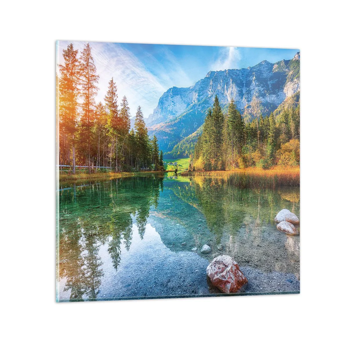 Obraz na skle - Nežnosť jesene - 30x30 cm