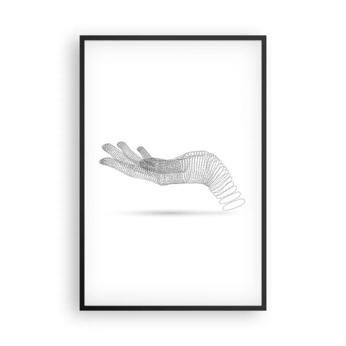 Plagát v čiernom ráme - Pružná ruka - 61x91 cm