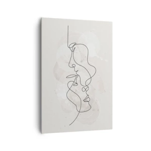 Obraz na plátne - Zamotaní v objatí - 70x100 cm