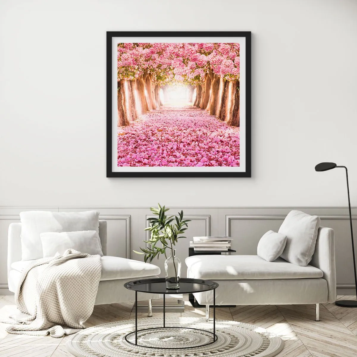 Plagát v čiernom ráme - Cesta do raja - 60x60 cm