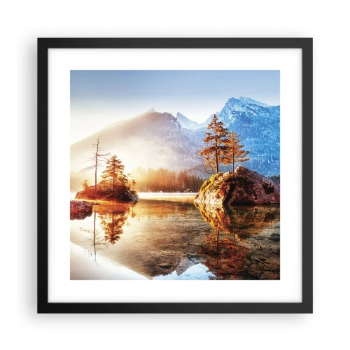 Plagát v čiernom ráme - Príroda v novom svetle - 40x40 cm