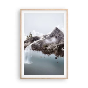 Plagát v ráme zo svetlého duba - Pohľad surrealistu - 61x91 cm