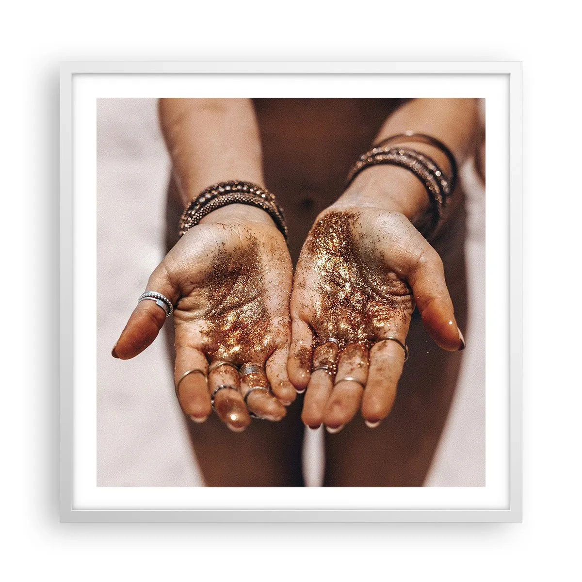 Plagát v bielom ráme - Darček pre teba - 60x60 cm