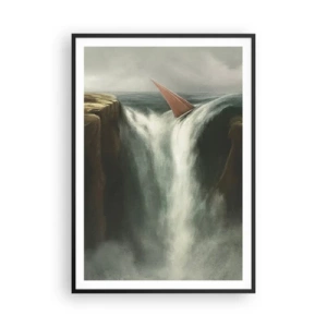 Plagát v čiernom ráme - Životné varovanie - 70x100 cm