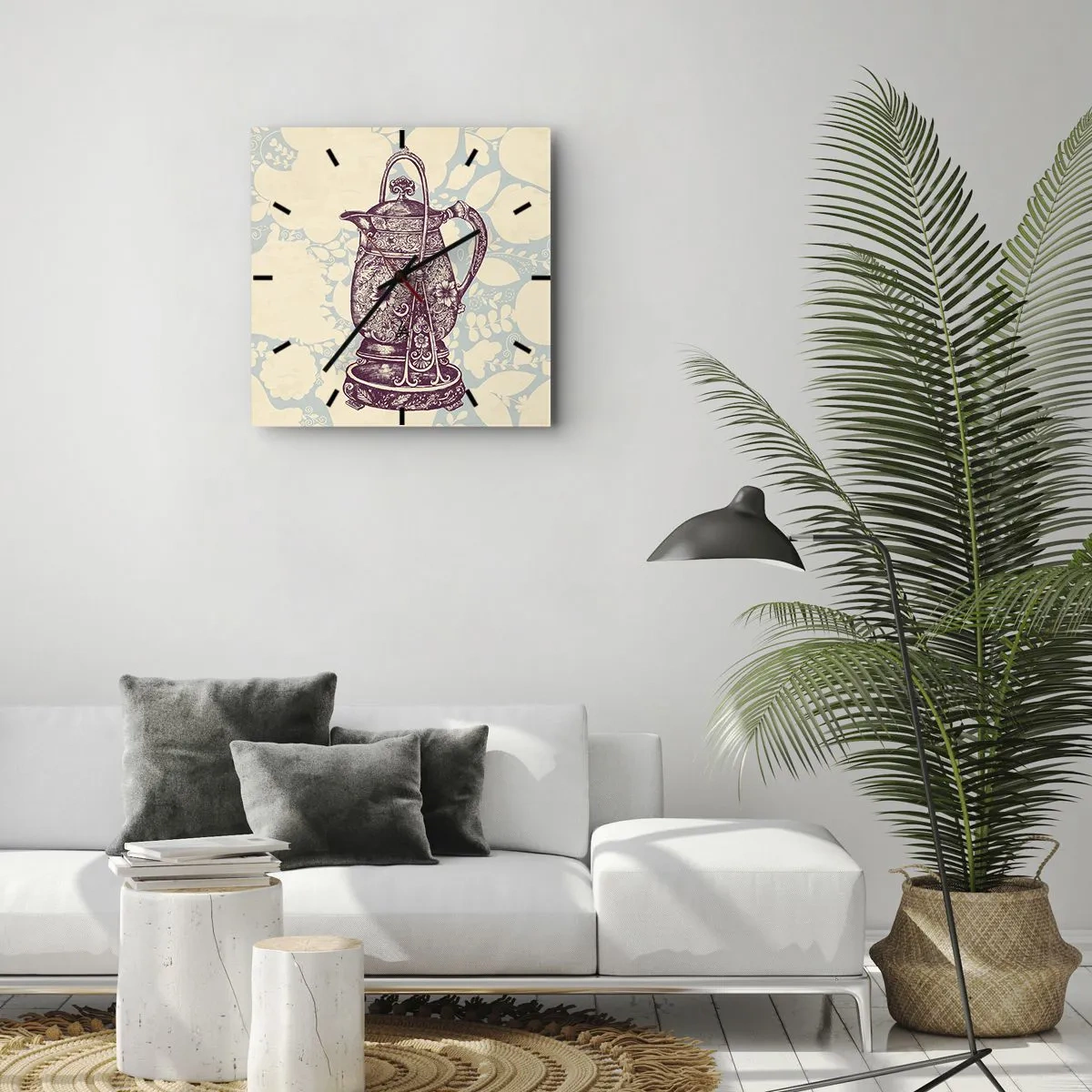 Nástenné hodiny - Krása všedného dňa - 40x40 cm