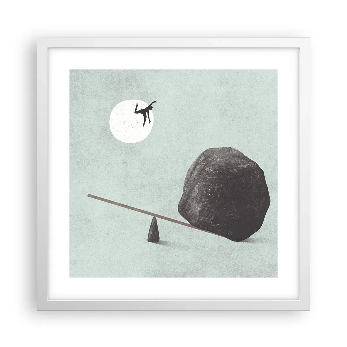 Plagát v bielom ráme - Splnený sen - 40x40 cm