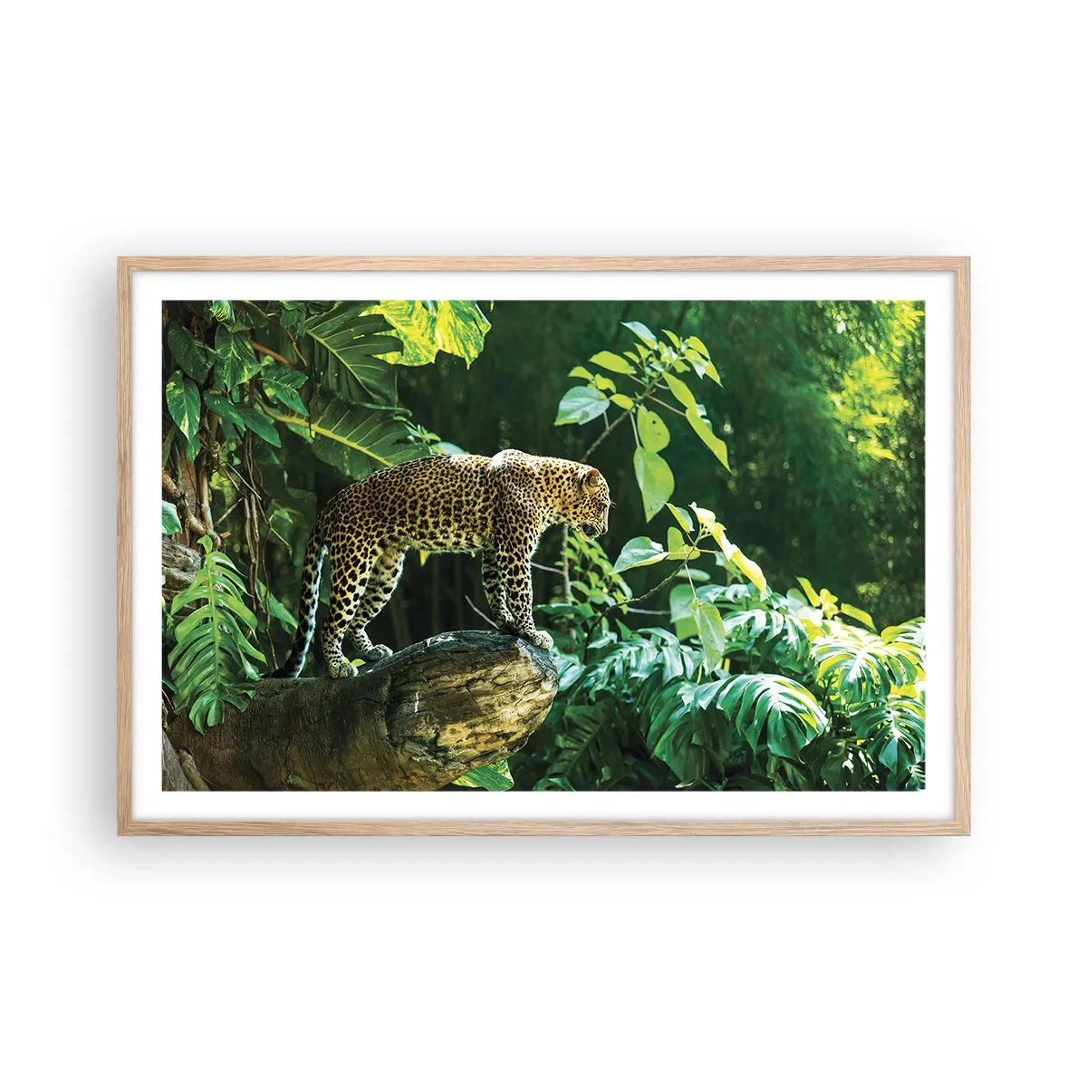 Plagát v ráme zo svetlého duba - Na lov? - 91x61 cm