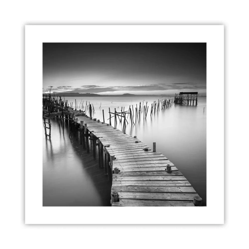 Plagát - Pokoj zabudnutého brehu - 40x40 cm