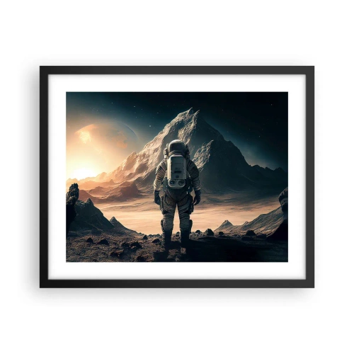 Plagát v čiernom ráme - Nová výzva - 50x40 cm