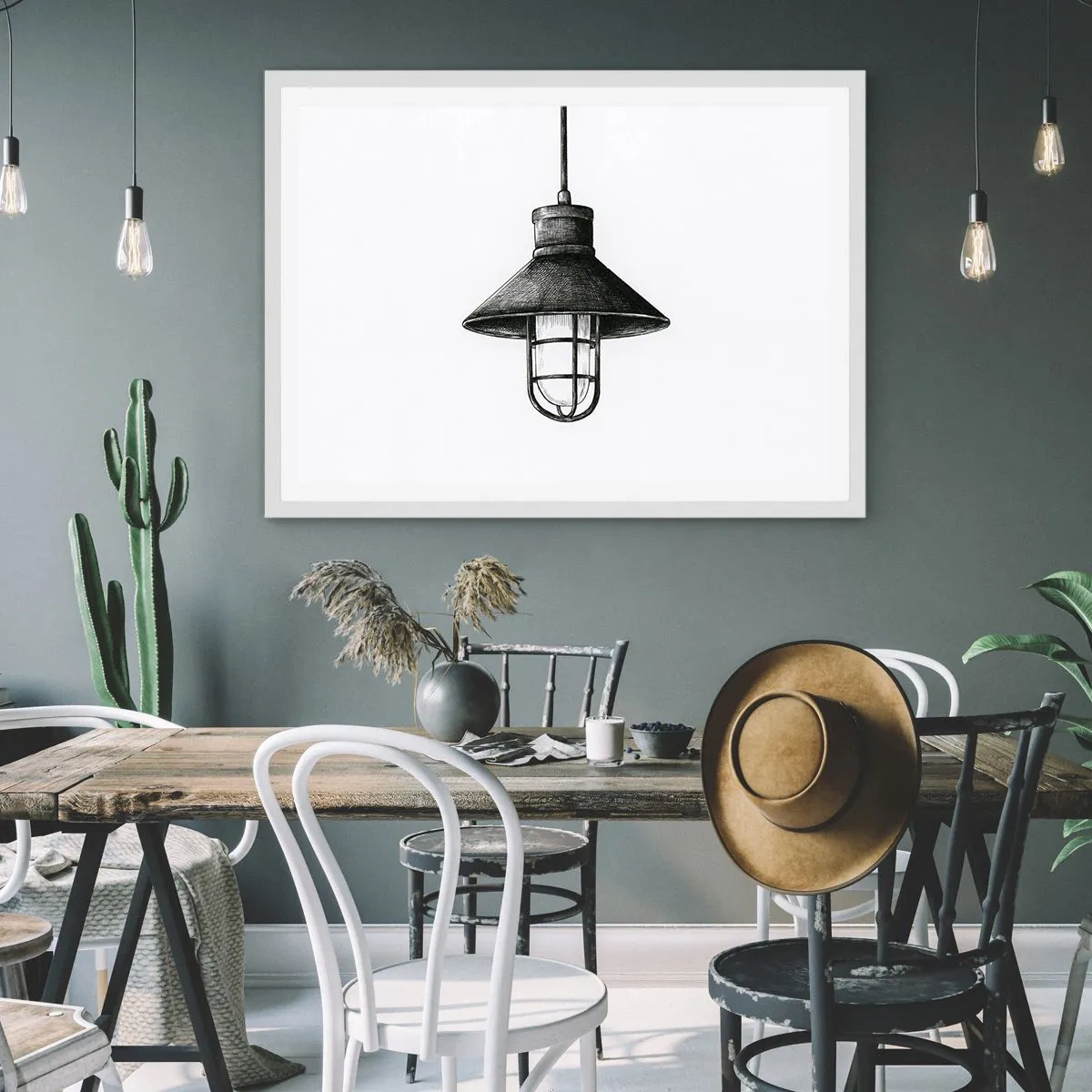 Plagát v bielom ráme - Ako pred rokmi… - 70x50 cm