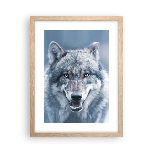 Plagát v ráme zo svetlého duba - Prijmete túto výzvu? - 30x40 cm