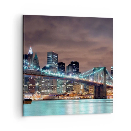 Obraz na plátne - Svetlá veľkomesta - 50x50 cm