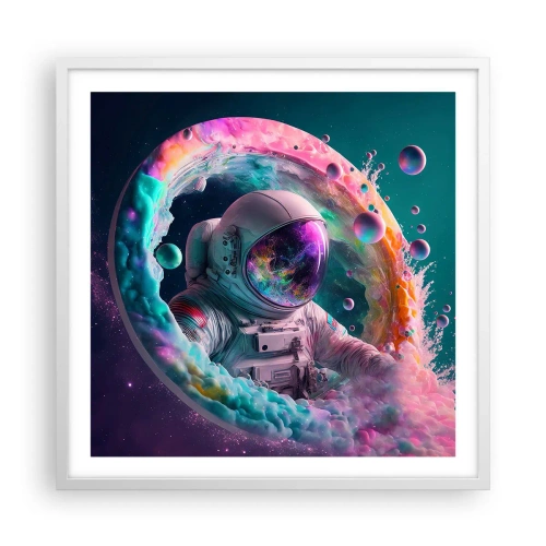 Plagát v bielom ráme - Hviezdna brána - 60x60 cm