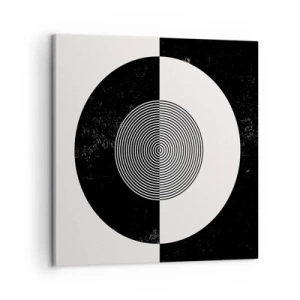 Obraz na plátne - Harmónia v čiernej a bielej - 50x50 cm
