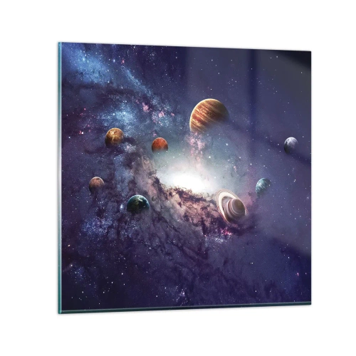 Obraz na skle - Slnko a tanec - 70x70 cm