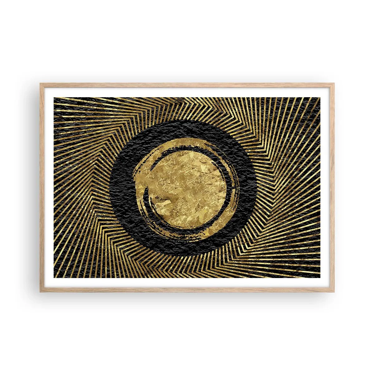 Plagát v ráme zo svetlého duba - Glamour - 100x70 cm