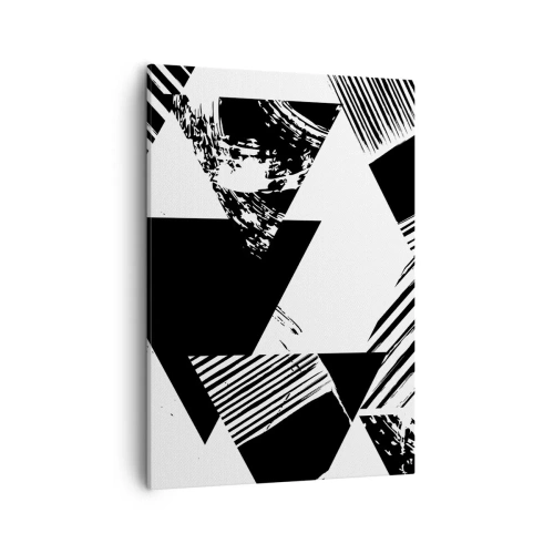 Obraz na plátne - Dážď trojuholníkov - 50x70 cm