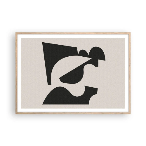 Plagát v ráme zo svetlého duba - Na samostatné ukladanie - 100x70 cm