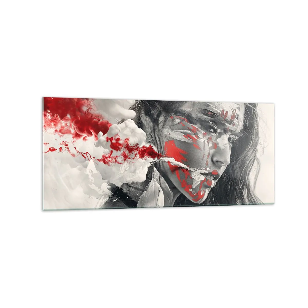 Obraz na skle - V škárach absurdity - 120x50 cm