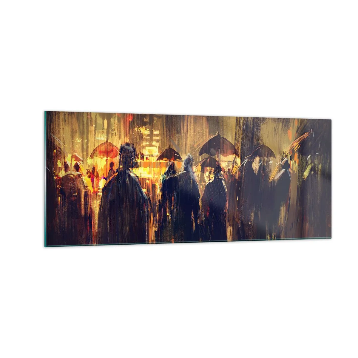 Obraz na skle - Nasledovníci dažďa - 100x40 cm