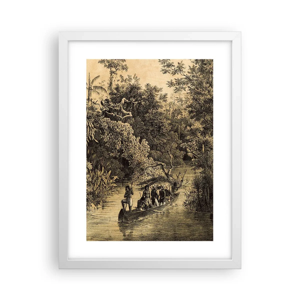 Plagát v bielom ráme - Výlet k zdroju - 30x40 cm